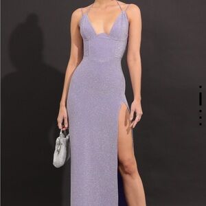 Knit Corset Maxi Dress in purple
Never worn